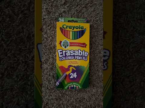 ASMR Tapping On A Crayola Erasable Colored Pencil Box #ASMR #Shorts