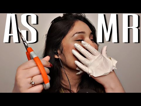 ASMR | Destroying Tight Gloves🧤 In 4K | Scissor ✂️ Sounds, Gel Sounds , Hand Movements | THE VJ ASMR