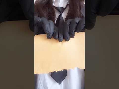 紙を破いてクシャクシャに丸める【リクエストてんきゅー】 #asmrsounds