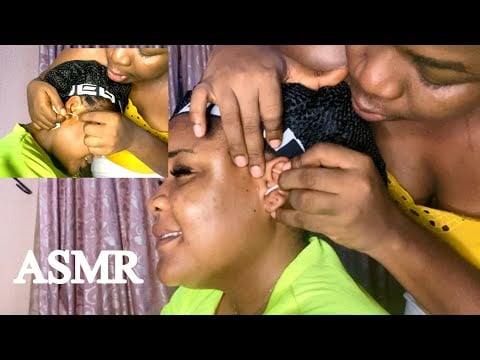 ASMR✨ SATISFYING DEEP EAR CLEAN  FACE PIMPLE POOPS EAR BRUSH PLUS ROLE PLAY, WHISPERS AND GUM SOUND