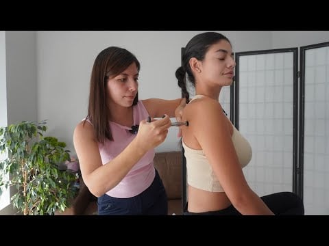 ASMR Full Body Chiropractic Adjustment, Mobility Head, Neck, Shoulders, Back Massage | Real Person