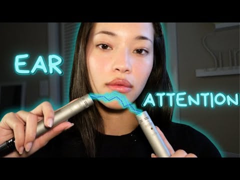 ASMR Ear to Ear Whispers 😴 Deep Ear Attention, Rain Sounds, Scratching, Tapping, Sleep Relaxation