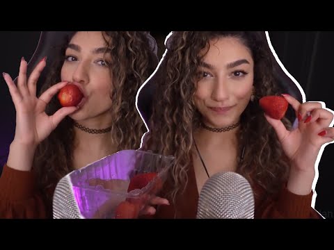 ASMR | Strawberry Eating Mouth Sounds 🍓