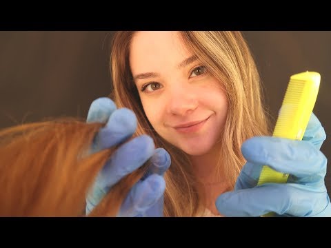 ASMR SCALP EXAM ROLEPLAY! Scalp Massage, Hair Brushing, Gloves