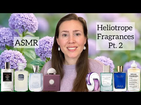 ASMR - Heliotrope Fragrances / Perfumes Pt. 2  - Glass Tapping & Whispering