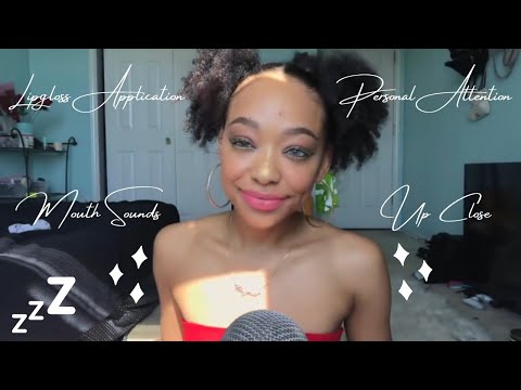 Chynaunique ASMR Lipgloss Application Part 6 Compilation | Mouth Sounds, Closeup, Personal Attention