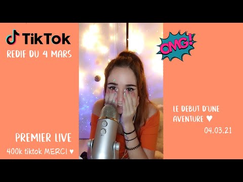 ASMR 🎶 C'était mon tout PREMIER LIVE sur Tiktok ! (Redif du 4 mars)