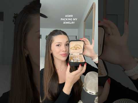 ASMR PACK MY JEWELRY FOR VACATION #asmr #packing #jewelry #whispering
