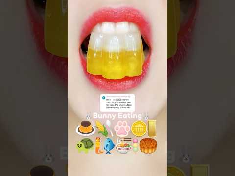 golden jelly eating sounds [asmr mukabng]