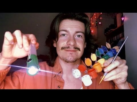 [ASMR] Paint & Lights (Shorter Version) | Light Triggers | Visual ASMR Triggers