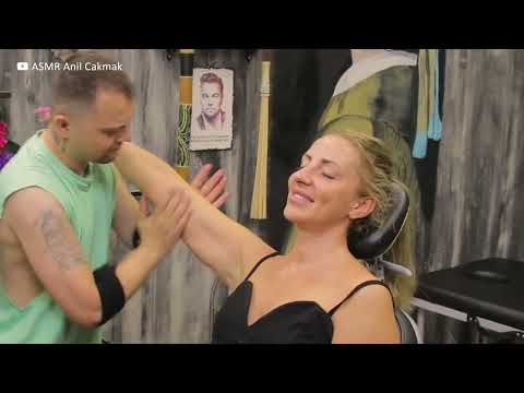 AMAZING Asmr Female Massage Session | Asmr Head Massage, Back Massage, Leg Massage Together