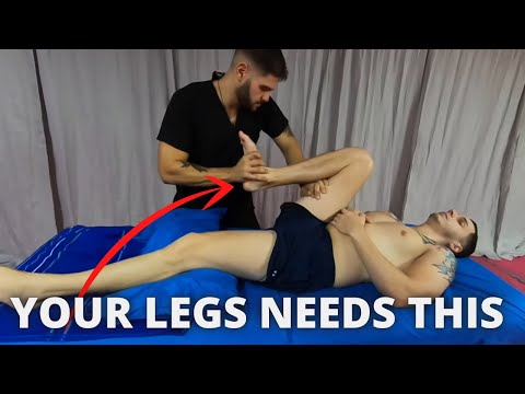 Sport Leg Massage | Gym Recovery Technique | No Talking ASMR