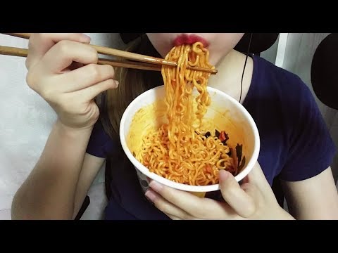 RAMEN STIR FRY ASMR 볶음너구리 이팅사운드 라면 먹방 Neoguri Noodles No Talking Eating sounds mukbang