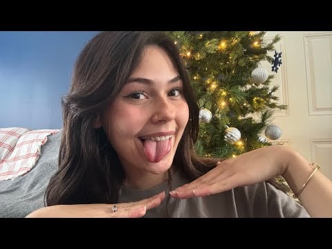 ASMR Mouth Sounds In My Living Room!🎄 