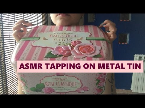 ASMR Tapping on Metal Tin