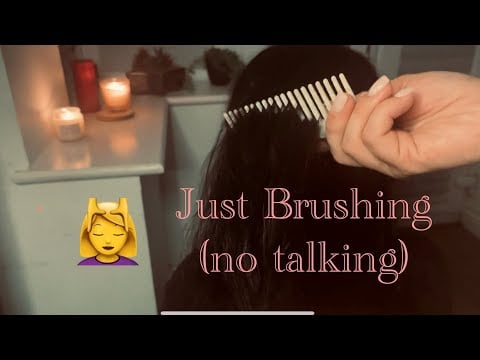 ASMR Hair Brushing on real person Sounds | No Talking, Gentle Scalp Tingles & Sleep Aid 💆‍♀️