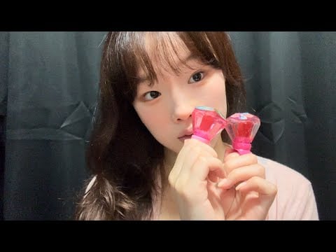 반지 사탕 이팅사운드 asmr💍 (no talking) | Candy Eating Sound Asmr , Mouth sound , Lollipop