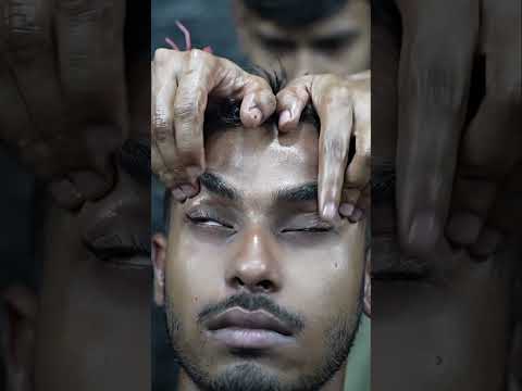 Indian Traditional Head Massage With Neck Cracking ASMR #shorts