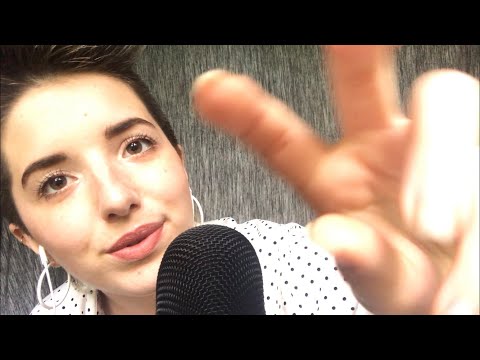 ASMR Tongue Clicking/Hand Movements/Face Touching