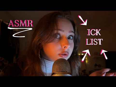 ASMR for my Girls & Gays 💗 - 1h of Whispering my Ick List (English/German) | + Mic Triggers