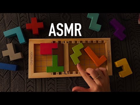 😴 ASMR Katamino Wooden Puzzle Challenge 🧩 | Crispy Whispers & Relaxing Wooden Sounds