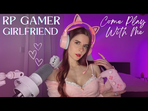 ASMR Gaming Night With Your Girlfriend 💖 (Lots of love, Flirt & Personal Attention)