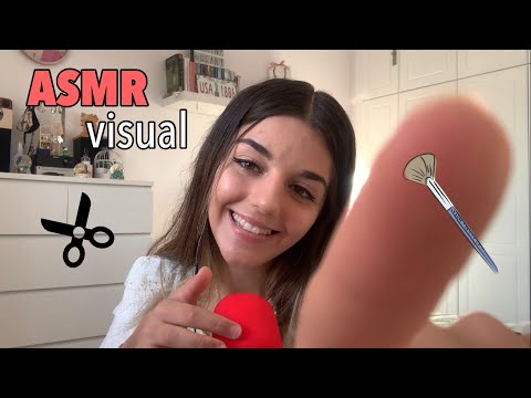 ASMR VISUAL 👁 con brocha y tijeras ✂️  | Paulichi21