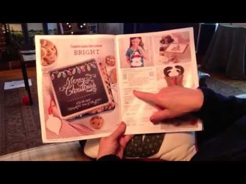 ASMR Christmas catalog page turning; soft spoken