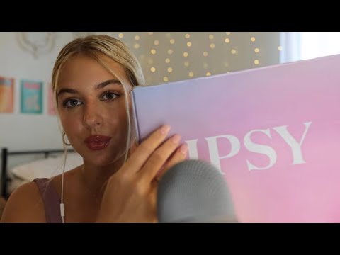 ASMR July Ipsy Unboxing/Haul 💤 Tapping and Whispered Rambling