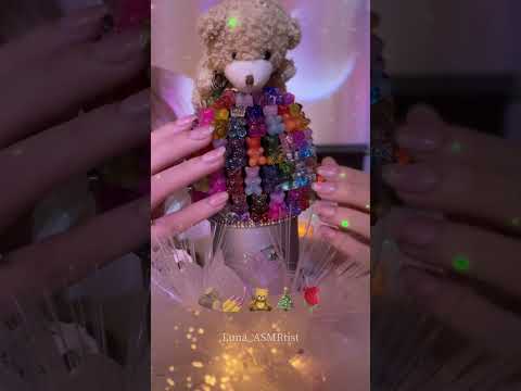ASMR Emoji challenge 🪵💅🧸🎄🌹 #shorts #tingly #asmrtriggers