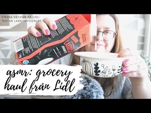 ASMR på svenska: Lidl grocery haul