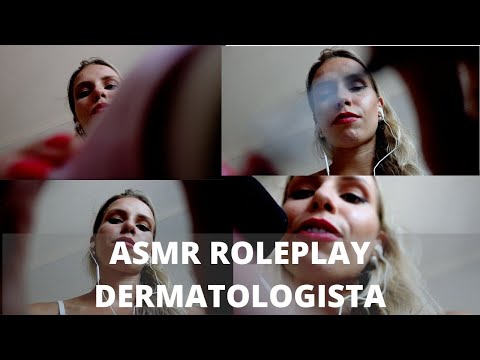 ASMR ROLEPLAY DERMATOLOGISTA FAZENDO LIMPEZA DE PELE -  Bruna ASMR