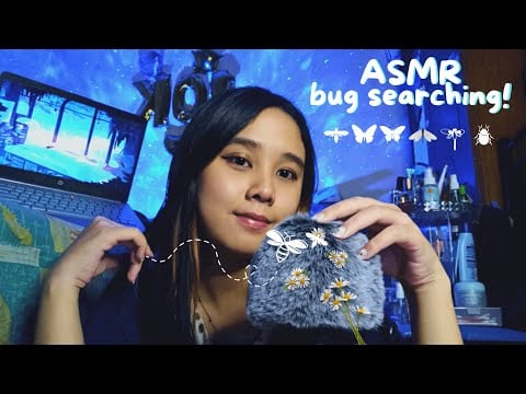 ASMR Bug Searching [ Mouthsounds, Mic Brushing, Plucking, Slow Massage 💕 ] ib : @NanouASMR ✨