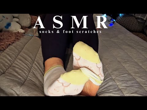 ASMR | Socks & Foot Scratches | cute socks