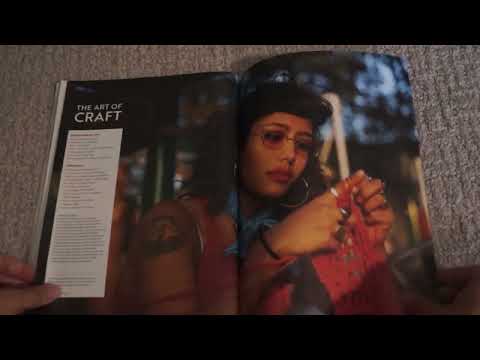 ASMR Flipping through magazines (whispering) (page turning)