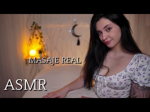 ASMR MASAJE REAL MUY RELAJANTE 💖 ASMR PARA DORMIR