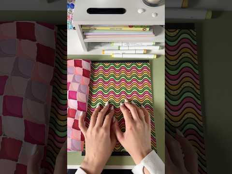 This color combo is so cool, agree? 😌 Satisfying Patterns coloring #ohuhu #satisfyingpatterns #asmr