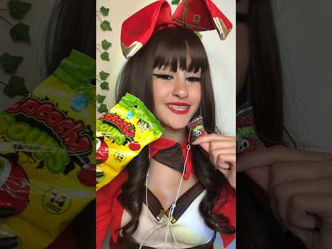 ASMR| trying #sourcandy ! #asmrcommunity #asmrsounds #asmr #asmrtriggers #asmreating #cosplayer