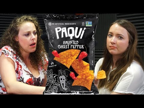 ASMR HOT CHIPS Battle! Crunchy Eating & Wet Mouth Sounds, Soft Spoken, Paqui Ghost Pepper Chips