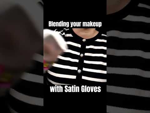 BLENDING Your Makeup w/ SATIN Gloves #asmrlikeasandbox #personalattention #asmr #visualtriggers