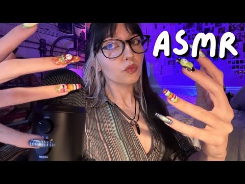 BRAINMELTING ASMR WITH XL NAILS (Tapping, Clicking, Scratching, Fast and Aggressive)  