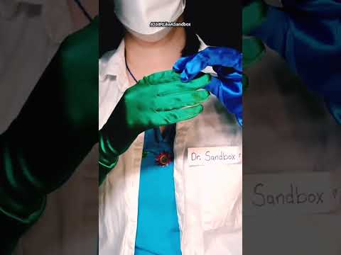 Satin Gloves OFF #relaxing #asmrlikeasandbox #relax