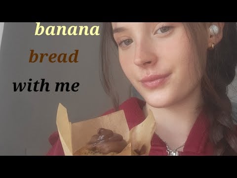 ASMR Make banana bread with me 