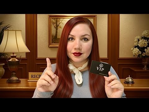 ASMR ESPAÑOL ♡ Recepcionista de Hotel VIP RolePlay ♡ Hotel Check In ♡ Teclado CREMOSO