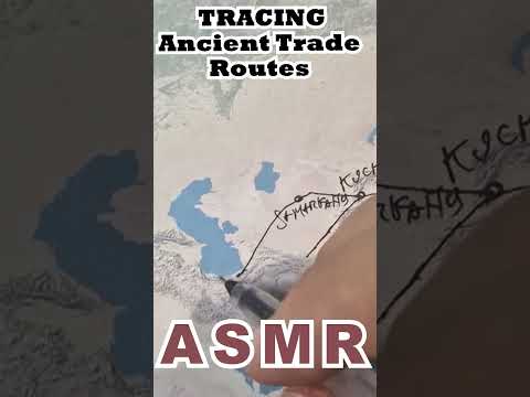 Tracing Ancient Trade Routes: Silk Road, Amber Road, Spice Routes #asmrtracing #asmrhistory