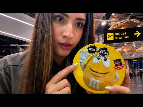 ASMR EN PÚBLICO en EL AEROPUERTO ✈️ ASMR SUAVE EN ESPAÑOL con verguenza ajena🫠 