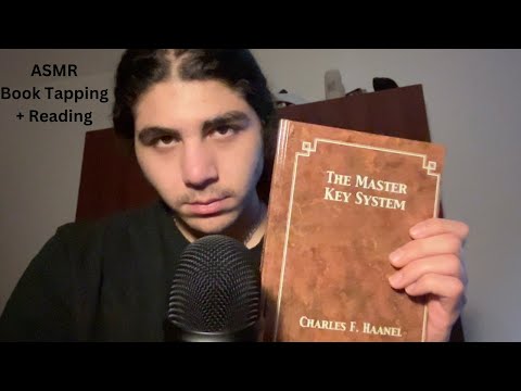 ASMR Book Tapping/ Reading (whispered + soft spoken)