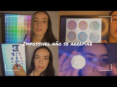 ASMR- EXAME DE VISTA/ caseirinho, voz suave