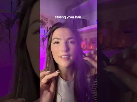 styling your hair with some LOVELY curling iron sounds 💕 #asmr