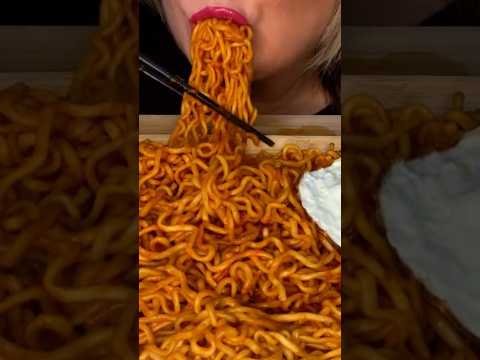Spicy Habanero Noodles #asmr #shorts #asmrfood #noodles